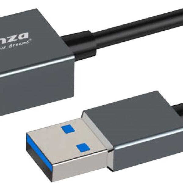 Placa de Rede Externa (RJ45) GIGABIT USB 3.0 (18cm) - ESPERANZA