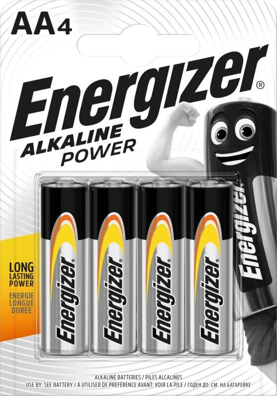 Blister 4 Pilhas Alcalinas 1,5V AA / LR6 - ENERGIZER
