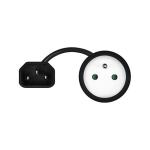 SAVIO POWER ADAPTER IEC C14 - CEE 7/5(E)