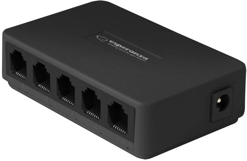 Switch 10/100Mbps (5 Portas) - ESPERANZA