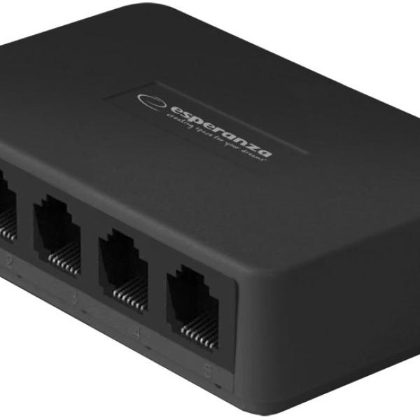 Switch GIGABIT 10/100/1000Mbps (5 Portas) - ESPERANZA