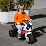 Mota Elétrica BMW para Crianças entre 18 - 36 Meses 6V com Faróis Música e Velocidade Máx. de 2,5 km/h 66x37x44 cm Vermelho