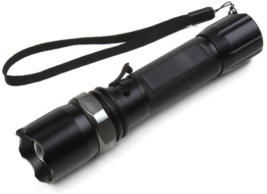 Lanterna Aluminio 1x LED CREE Q5 ZOOM 250Lm - ESPERANZA