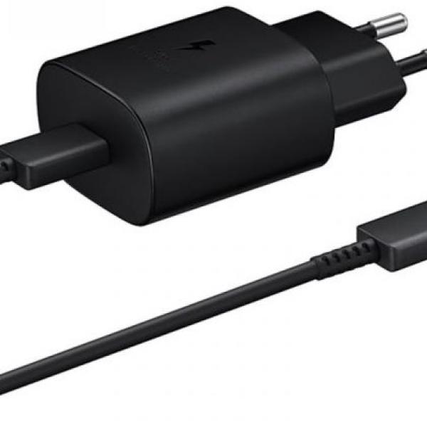 Carregador Super Fast Charger USB - C 25W c/ Cabo 1 metro (Preto) - SAMSUNG