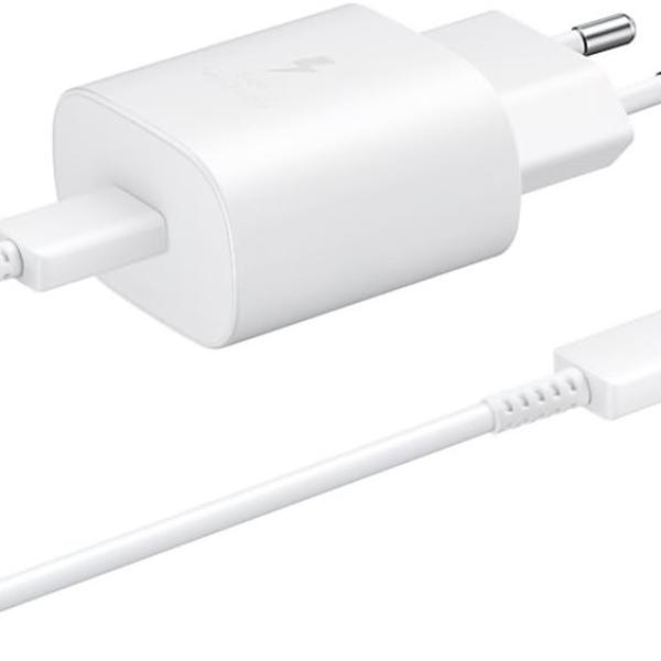 Carregador de Parede Samsung EP - TA800XWEGWW com 1 USB - C e cabo USB - C, 25 W, Branco — Recondicionado