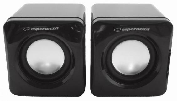 Colunas 2.0 Leggiero USB 6W (Preto) - ESPERANZA