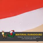Decoração Insuflável de Natal Pai Natal com Trenó 2 Renas e Luzes LED 210x70x125 cm Multicor
