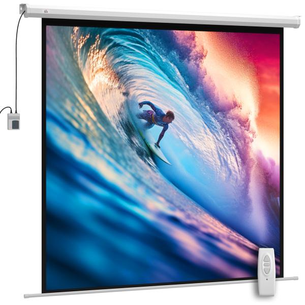 Tela de Projeção 189,5x189,5 cm 233,7 cm 1:1 HD 4K Rolo - tela para Cinema em Casa para Cinema em Casa Apresentações de Escritório