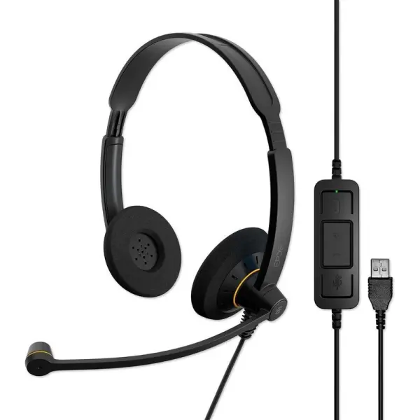 Auscultadores Headset EPOS Impact SC 60 USB - A (Preto) - SENNHEISER