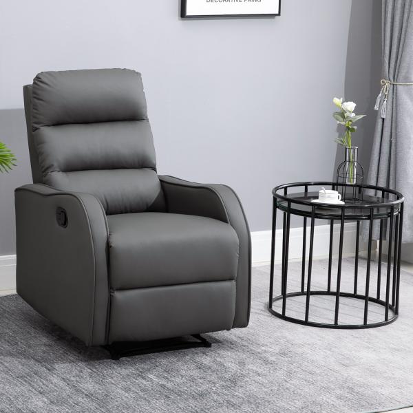 Poltrona Relax com cadeira reclinável manual de até 160° 65x89x100cm