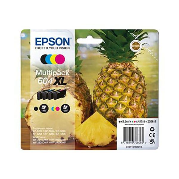 Tinteiro Original Multipack Epson 604XL Alta Capacidade Azul Magenta Amarelo Preto — Recondicionado