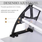 Armário de Sapatos Moderno Sapateira para Corredor Entrada com 6 Prateleiras de Armazenamento Espaço de Exibição 60x26x124cm Branco