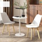 Mesa de Refeição Redonda para 2 Pessoas Mesa de Cozinha de Aço para Interior e Exterior Ø60x72 cm Branco