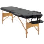 Marquesa de Massagem Dobrável Marquesa com Altura Ajustável 67 - 92cm Desenho Ergonómico Fácil de Transportar 210x81x67 - 92 cm Preto