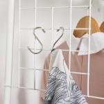 Suporte para Cabides de Metálico Cabideiro com Rodas Prateleira e 2 Gavetas para Organizar Roupas Bolsos 99x47x185cm Branco