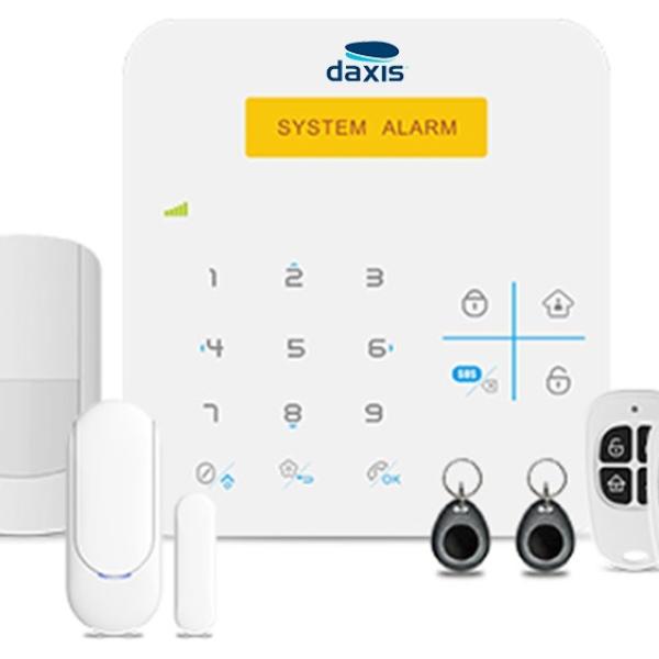 Kit Alarme s/ Fios GSM Anti - Intrusão (Branco) - DAXIS