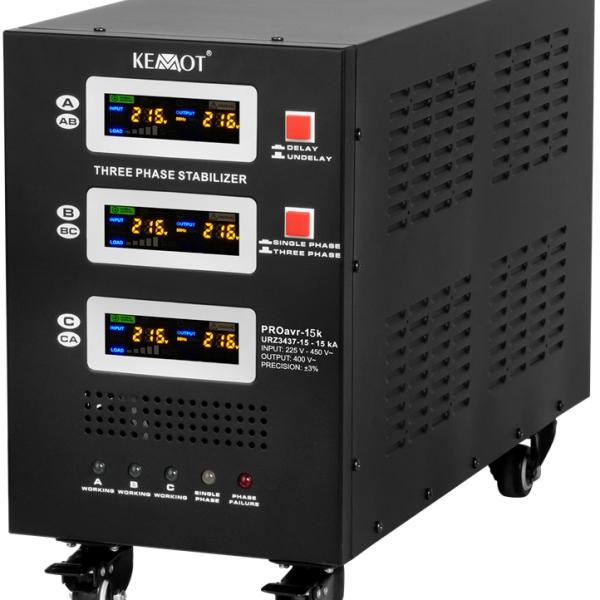 Estabilizador Automático de Tensão Trifásico 15KVA (PROavr - 15k) - KEMOT