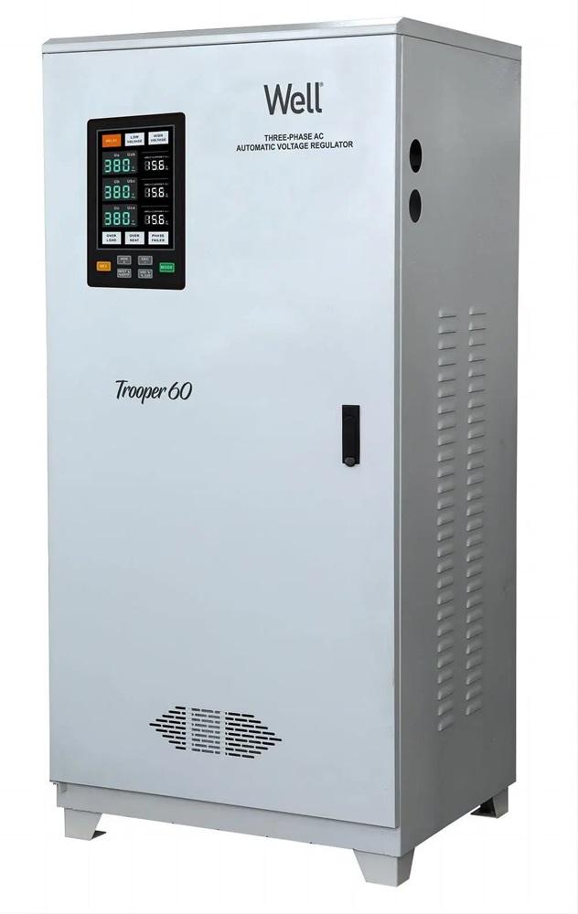 Estabilizador Automático de Tensão Trifásico 3x 320~480V / 3x 400V 60KVA - WELL