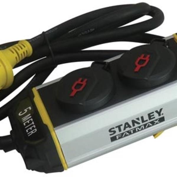 Extensão Dupla IP44 c/ Tampas Protecção + Suporte (1,5 mts) - STANLEY