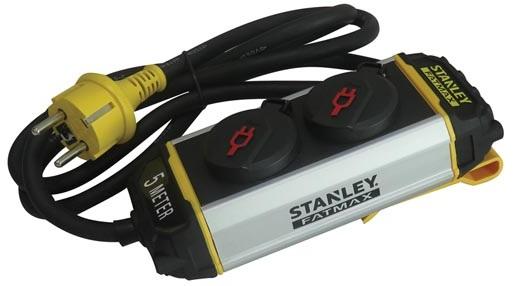 Extensão Dupla IP44 c/ Tampas Protecção + Suporte (1,5 mts) - STANLEY