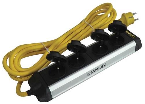 Extensão Quadrupla IP44 c/ Tampas Protecção (1,5 mts) - STANLEY