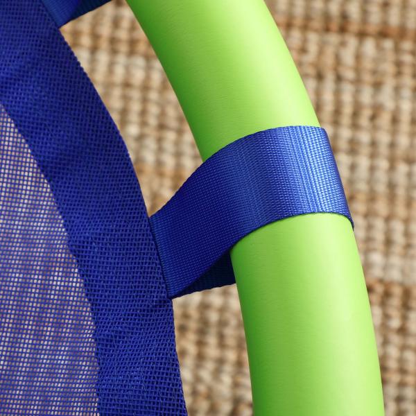 Baloiço Infantil Ninho com Altura Ajustável para Crianças de 3 - 8 Anos Carga 150 kg para Exterior Ø100x120 - 180 cm Azul