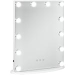 Espelho de maquiagem de Luzes LED Ajustável controle Tátil 41,5x13,5x51 Branco