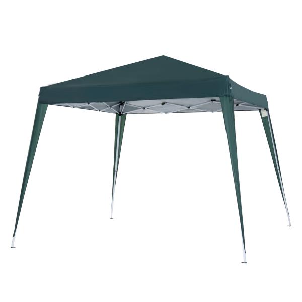 Tenda Dobrável Tenda com Desenho Pop Up para Jardim Campismo Festas Eventos Aço e Oxford 297x297x250 cm Verde