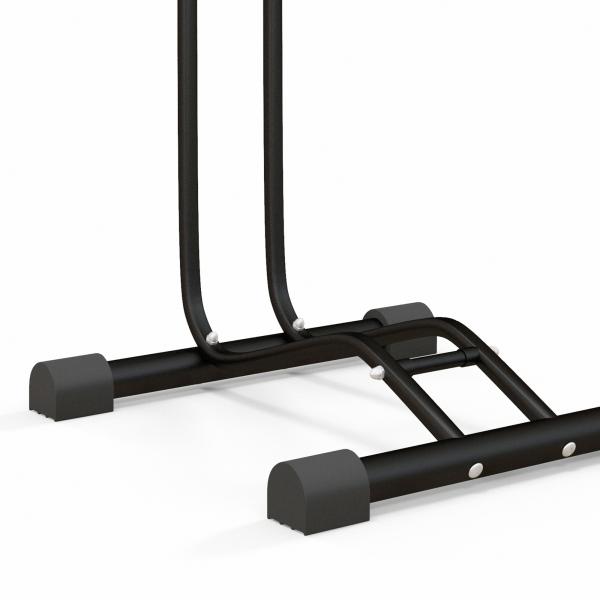 Estacionamento de Bicicletas Vertical e Horizontal com Ganchos Ajustáveis para Bicicletas de 6 a 28 Polegadas e 700 C