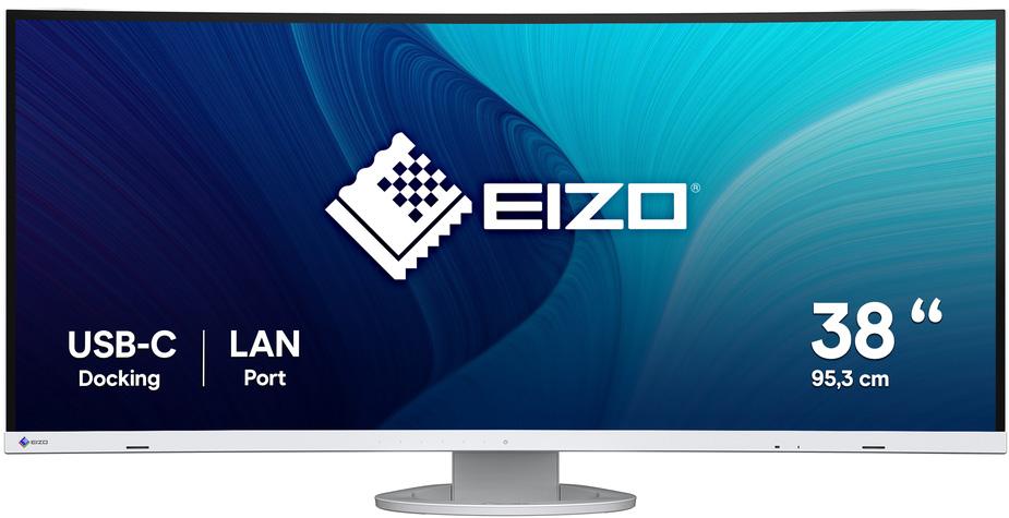 Monitor FlexScan Curvo LED IPS 37.5 EV3895 - WT UltraWide Quad HD+ (Branco) - EIZO