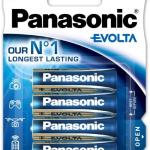 Blister 4 Pilhas Alcalinas 1,5V LR6 AA - Panasonic EVOLTA
