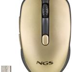Rato Ótico Wireless Silent Evo Rust 1600DPI (Dourado) - NGS