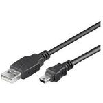Cabo USB A Macho - Mini - USB B Macho 2.0 (1,8 mts) - EWENT
