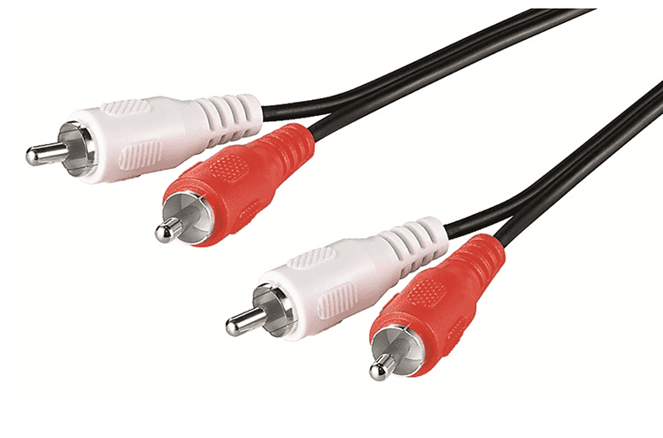 Cabo 2 x RCA Macho - 2 x RCA Macho 1.5m (Preto) - EWENT