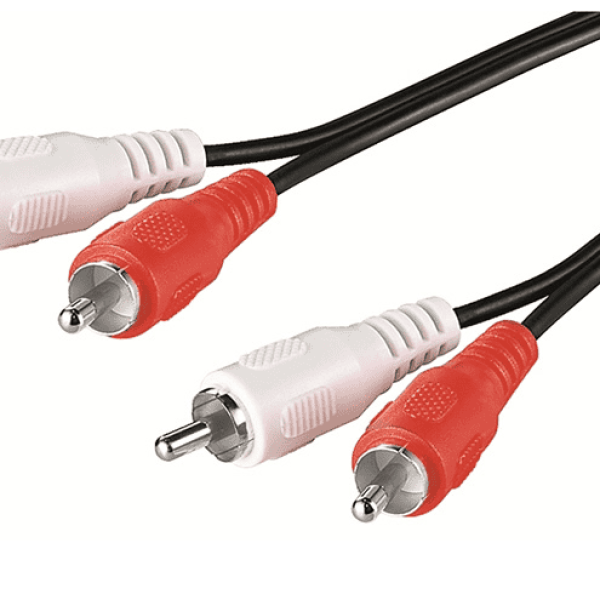 Cabo 2 x RCA Macho - 2 x RCA Macho 1.5m (Preto) - EWENT