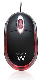 Rato USB 1000DPI (Preto / Vermelho) - EWENT