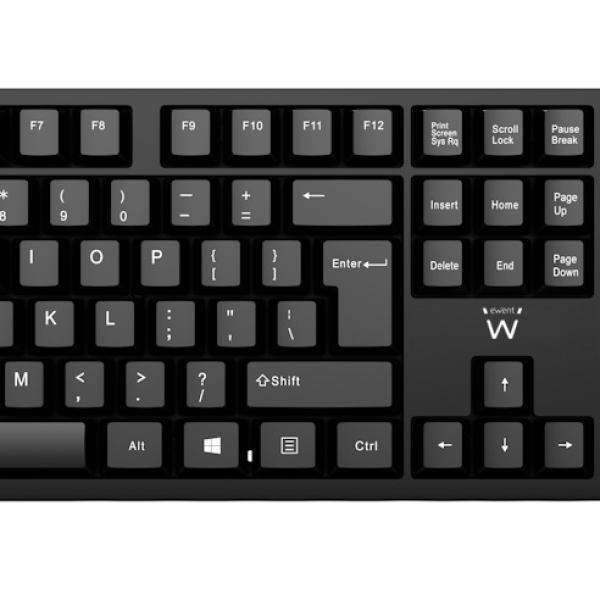 Pack Teclado PT + Rato Wireless (Preto) - EWENT