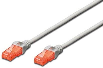 Cabo de Rede RJ45 Cat6 U/UTP Cinzento (2 mts) - EWENT