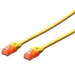 Cabo de Rede RJ45 Cat6 U/UTP Amarelo (3 mts) - EWENT