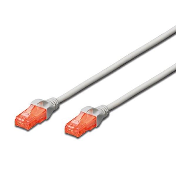 Cabo de Rede RJ45 Cat6 U/UTP Cinzento (7 mts) - EWENT