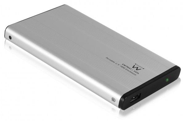 Caixa Externa USB2.0 p/ Disco Rigido HDD/SSD 2.5 (Cinzento) - EWENT