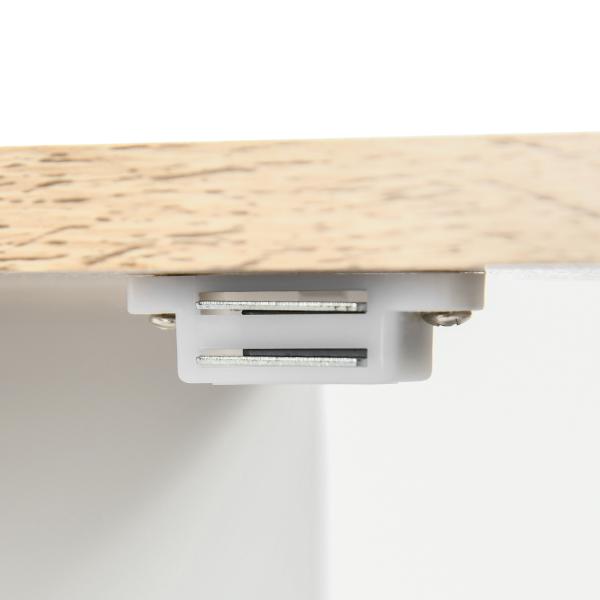 Móvel para Lavatório Pousar Armário para Casa de Banho de Madeira com 2 Portas e Prateleira Interior Ajustável 60x30x60cm Branco