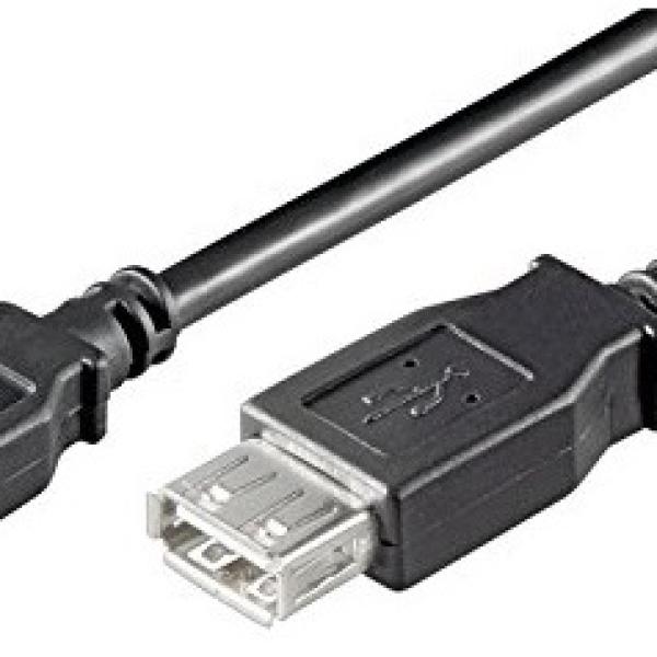 Cabo USB A Macho - USB A Fêmea 2.0 (1,8 mts) - EWENT