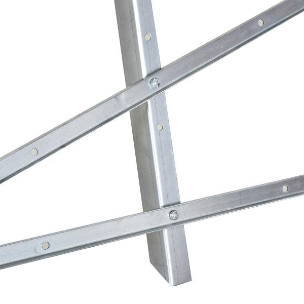 Cavalete para Serrar Dobrável com Altura Ajustável Estrutura Triangular de Metal Suporte para Lenha 83x83x79 cm Prata