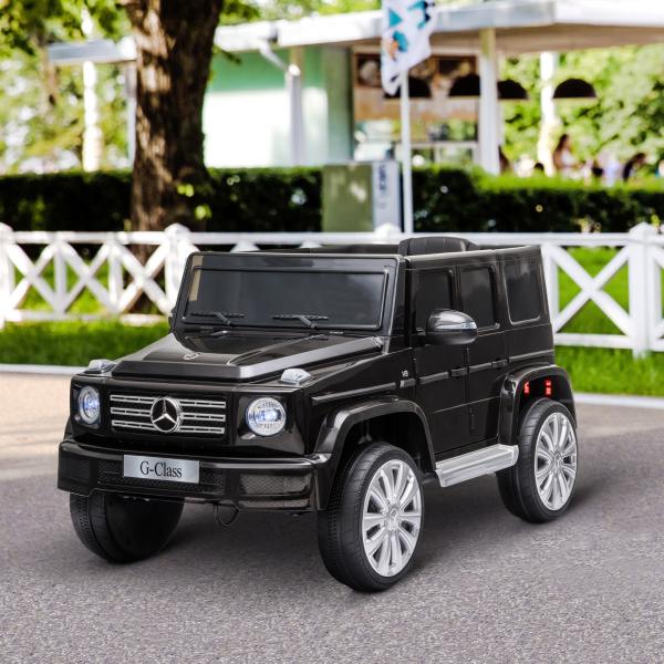 Carro Elétrico BENZ G500 Todo - o - Terreno com Bateria 12V Veículo Elétrico com Música Buzina Velocidade 3 - 5 km/h Preto