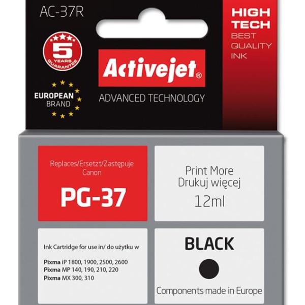 Tinteiro Compatível PG - 37 Canon (Preto) - ACTIVEJET
