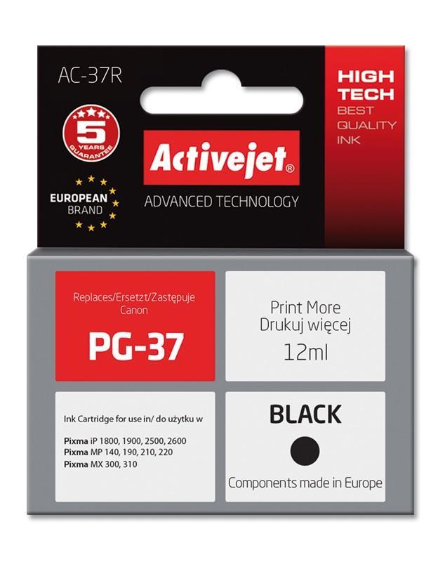 Tinteiro Compatível PG - 37 Canon (Preto) - ACTIVEJET