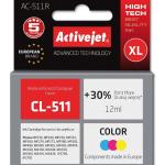 Tinteiro Compatível CL - 511 Canon (Tricolor) - ACTIVEJET