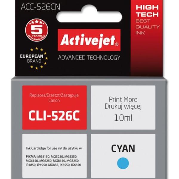 Tinteiro Compatível CLI - 526C Canon (Ciano) - ACTIVEJET