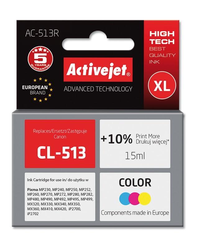 Tinteiro Compatível CL - 513 Canon (Tricolor) - ACTIVEJET